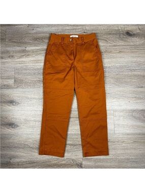 Derek Lam 10 Crosby Women's Straight Leg Pants Size 6 Rust